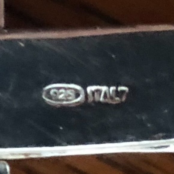 $98 Estate Bracelet Sterling Silver Marked 925 Italy 28.2 grams - Picture 7 of 7